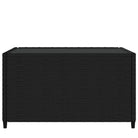Vierkante tuin salontafel met poly rattan en gehard glas - Tuintafels