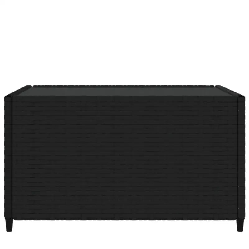 Vierkante tuin salontafel met poly rattan en gehard glas - Tuintafels