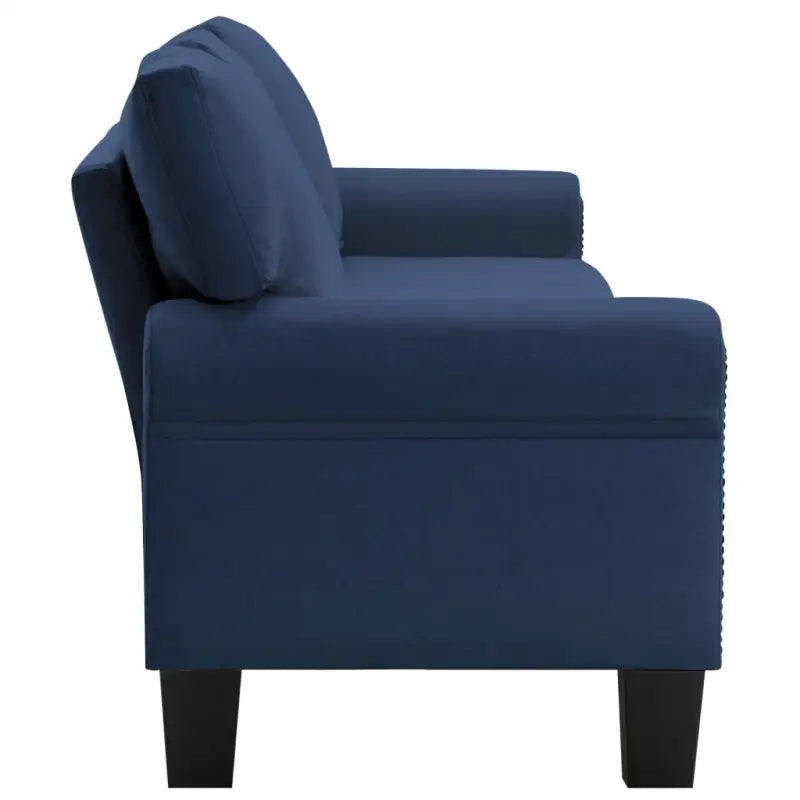 Vierzitsbank met kunststof poten voor een moderne woonkamer - Blauw / Vierzitsbank - Banken