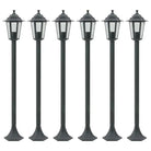 Vijfdelige tuinlampenset met PVC lampenkap en duurzame levering bevat - Donkergroen / 6 / 1 - Buitenverlichting