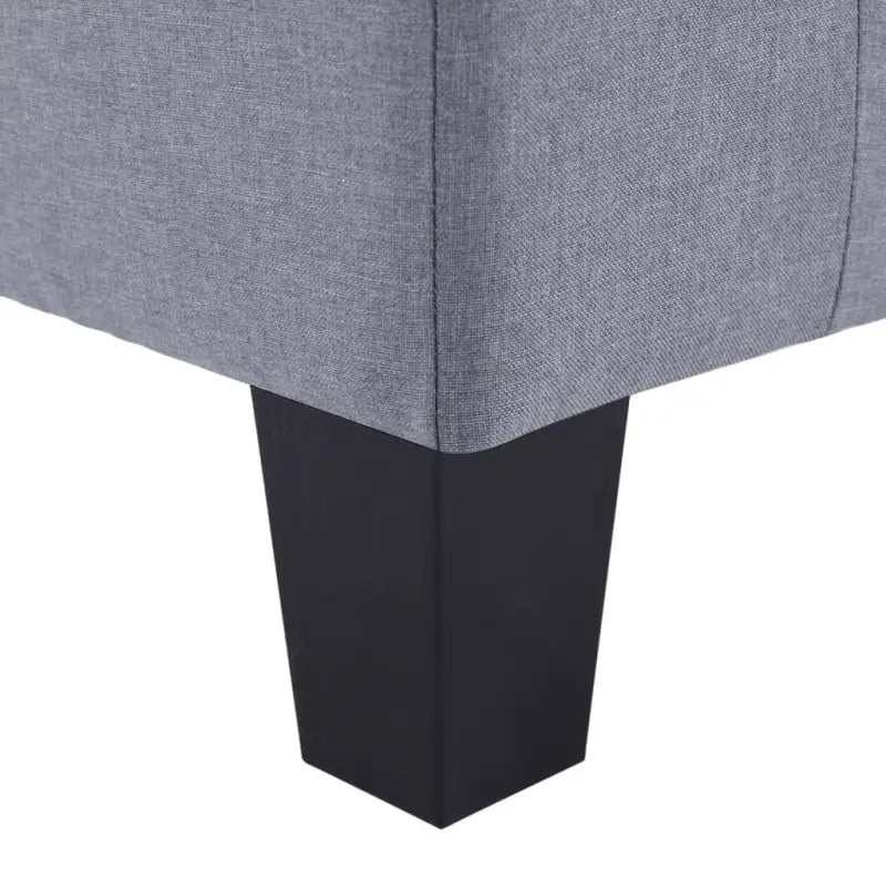 Vijfzitsbank met kunststof poten voor een moderne woonkamer - Lichtgrijs / 5-zits - Banken