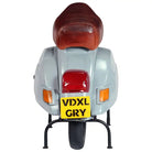 Vintage barkruk van gerecycled hout met Aziatische motor uitstraling - Grijs / 1 - Barkrukken