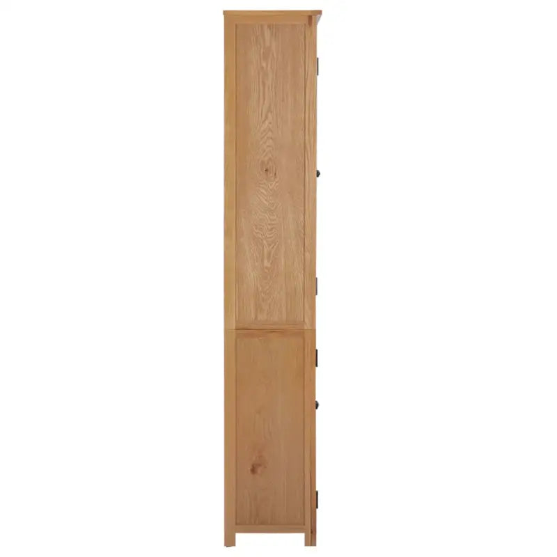 Vintage boekenkast met massief eikenhout en glazen deuren - 1 / 200 cm - Boekenkasten
