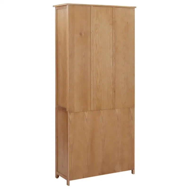 Vintage boekenkast met massief eikenhout en glazen deuren - 1 / 200 cm - Boekenkasten