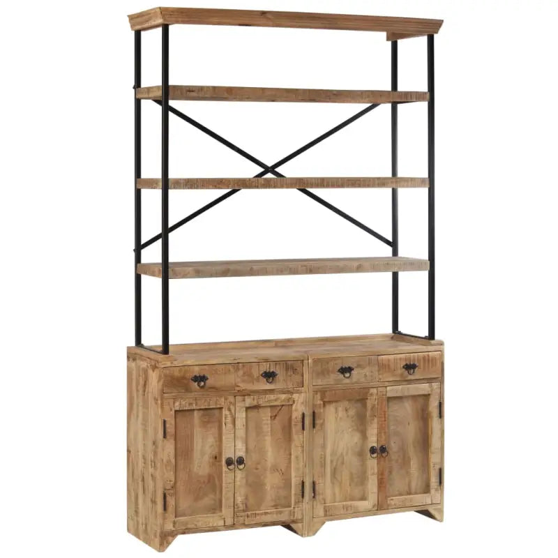 Vintage dressoir van gerecycled hout met verschillende houtsoorten - Bruin / 1 - Dressoirs & buffetkasten