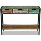 Vintage dressoir van massief gerecycled hout met stalen frame - Dressoirs & buffetkasten