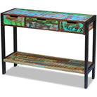 Vintage dressoir van massief gerecycled hout met stalen frame - Dressoirs & buffetkasten