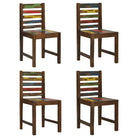 Vintage eetkamerstoelen van massief gerecycled hout voor antieke charme - 4 - Eetkamerstoelen