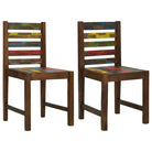 Vintage eetkamerstoelen van massief gerecycled hout voor antieke charme - Eetkamerstoelen