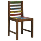 Vintage eetkamerstoelen van massief gerecycled hout voor antieke charme - Eetkamerstoelen