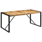 Vintage eettafel van massief gerecycled hout voor een opvallende woonruimte - Bruin / 1 / 175 cm - Eettafels