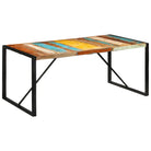 Vintage eettafel van massief gerecycled hout voor een opvallende woonruimte - Multikleur / 1 / 175 cm - Eettafels