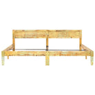 Vintage houten bedframe van massief gerecycled hout voor een authentieke slaapkamer - Bedden & bedframes