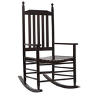 Vintage houten schommelstoel voor een elegante en tijdloze sfeer - Bruin / 1 - Tuinstoelen
