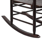 Vintage houten schommelstoel voor een elegante en tijdloze sfeer - Tuinstoelen