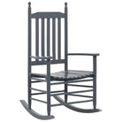 Vintage houten schommelstoel voor een elegante en tijdloze sfeer - Grijs / 1 - Tuinstoelen