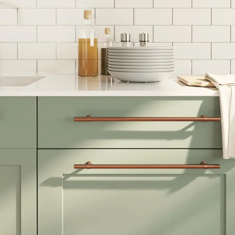 Vintage kastknoppen met geborstelde afwerking in duurzaam roestvrij staal - Brons / 320 mm / 5 - Kastknoppen