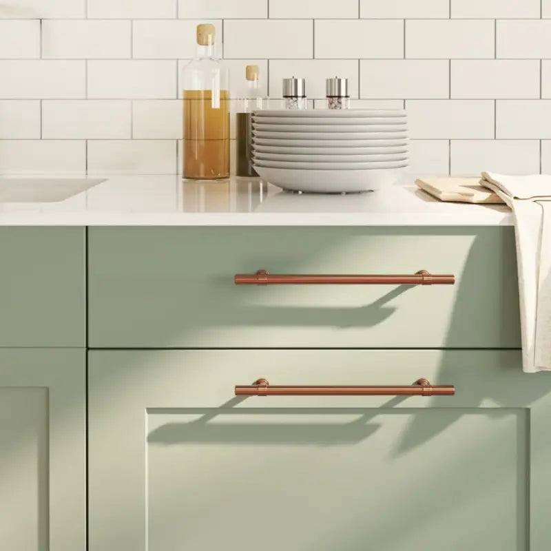 Vintage kastknoppen met geborstelde afwerking in duurzaam roestvrij staal - Brons / 192 mm / 20 - Kastknoppen