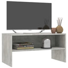 Vintage tv-meubel van bewerkt hout met open vak voor je interieur - Tv-meubels
