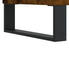 Vinylplaatkast met stevige blad en ijzeren poten van bewerkt hout - Cd- & dvd-kasten