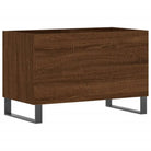 Vinylplaten kast met stevige blad en ijzeren poten van bewerkt hout - Cd- & dvd-kasten