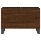 Vinylplaten kast met stevige blad en ijzeren poten van bewerkt hout - Cd- & dvd-kasten