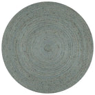 Vloerkleden van gevlochten jute voor een natuurlijke uitstraling - Olijfgroen / 150 cm - Vloerkleden