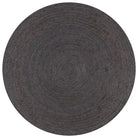 Vloerkleden van gevlochten jute voor een natuurlijke uitstraling - Donkergrijs / 90 cm - Vloerkleden