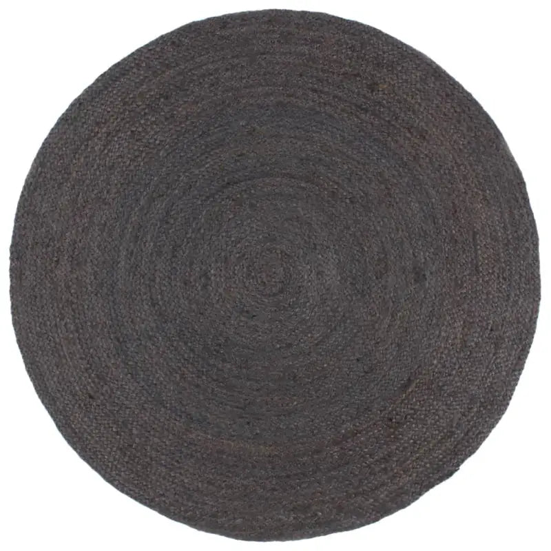 Vloerkleden van gevlochten jute voor een natuurlijke uitstraling - Donkergrijs / 180 cm - Vloerkleden