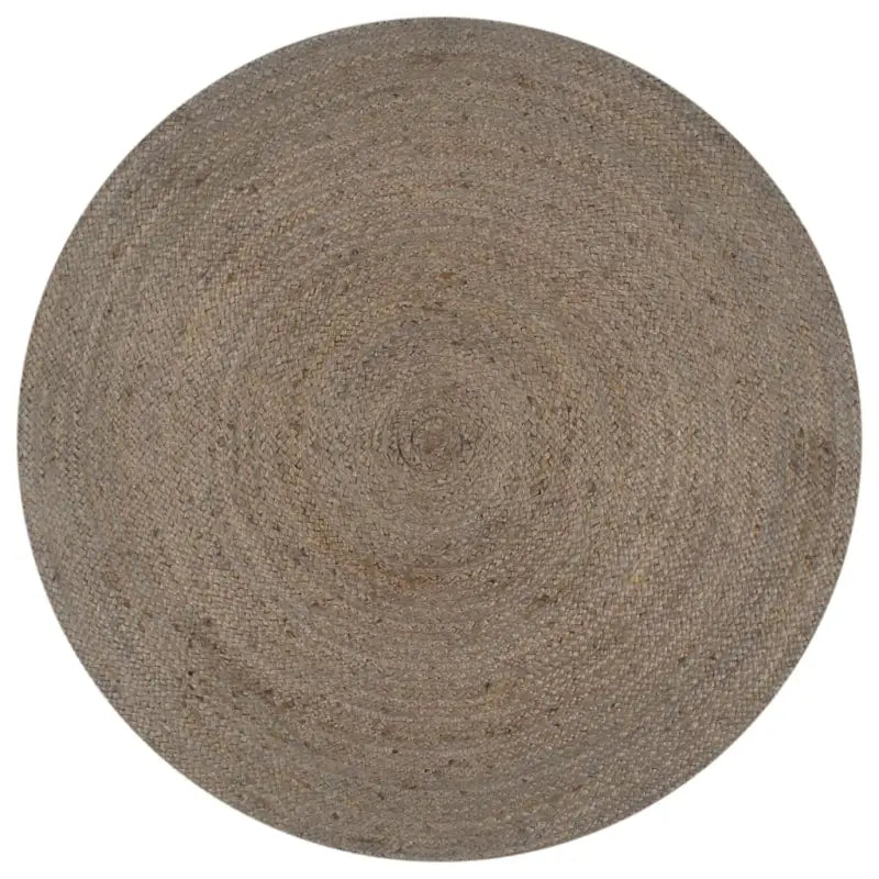 Vloerkleden van gevlochten jute voor een natuurlijke uitstraling - Grijs / 120 cm - Vloerkleden