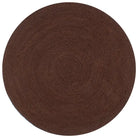 Vloerkleden van gevlochten jute voor een natuurlijke uitstraling - Bruin / 150 cm - Vloerkleden