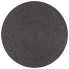 Vloerkleden van gevlochten jute voor een natuurlijke uitstraling - Donkergrijs / 120 cm - Vloerkleden