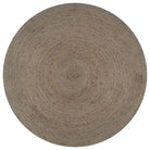 Vloerkleden van gevlochten jute voor een natuurlijke uitstraling - Grijs / 150 cm - Vloerkleden