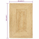 Vloerkleed van gevlochten jute voor een natuurlijke interieurstijl - Vloerkleden