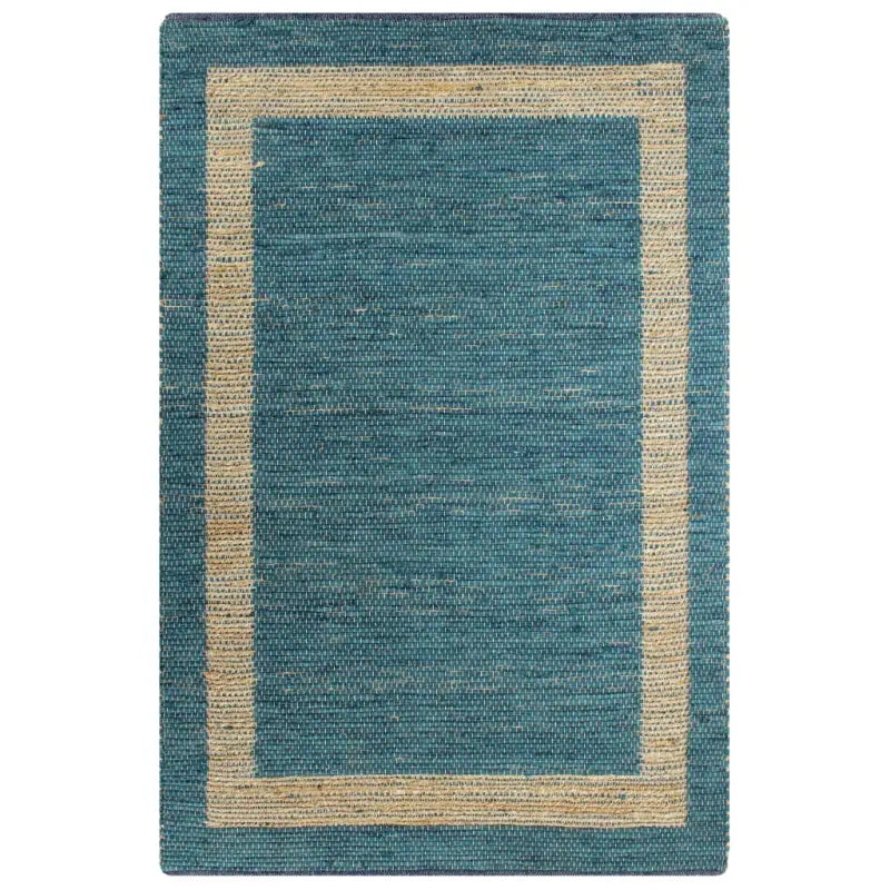 Vloerkleed van gevlochten jute voor een natuurlijke uitstraling - Blauw / 120 x 180 cm - Vloerkleden