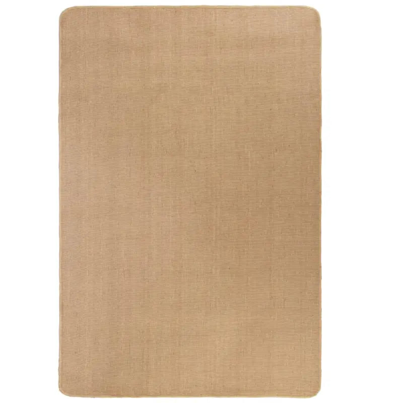 Vloerkleed van geweven jute met latex onderkant voor een natuurlijke uitstraling - Lichtbruin / 80 x 160 cm