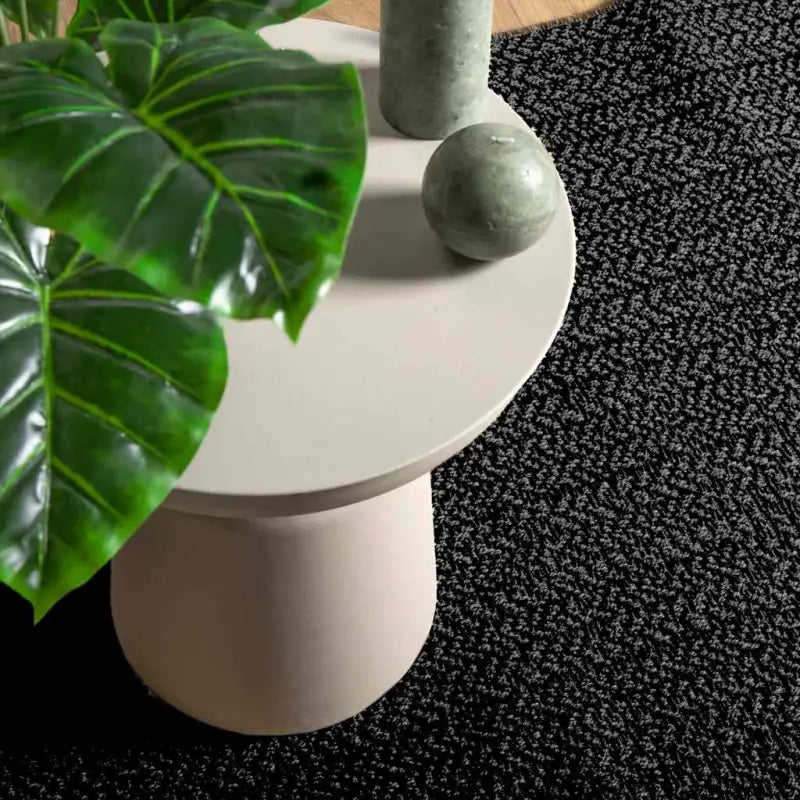Vloerkleed voor binnen en buiten met gezellige sfeer - Antraciet / 120 x 120 cm / Rechthoekig - Vloerkleden