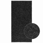Vloerkleed voor binnen en buiten met gezellige sfeer - Antraciet / 60 x 110 cm / Rond - Vloerkleden