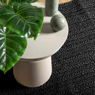 Vloerkleed voor binnen en buiten met gezellige sfeer - Antraciet / 80 x 250 cm / Rechthoekig - Vloerkleden
