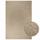 Vloerkleed voor binnen en buiten met gezellige sfeer - Beige / 200 x 290 cm / Rond - Vloerkleden