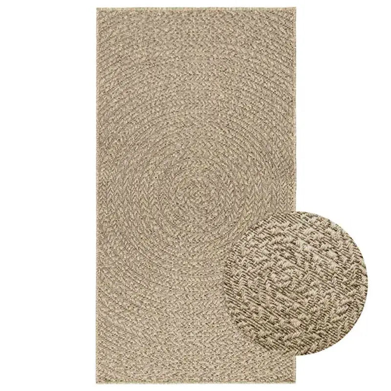 Vloerkleed voor binnen en buiten met gezellige sfeer - Beige / 80 x 150 cm / Rond - Vloerkleden