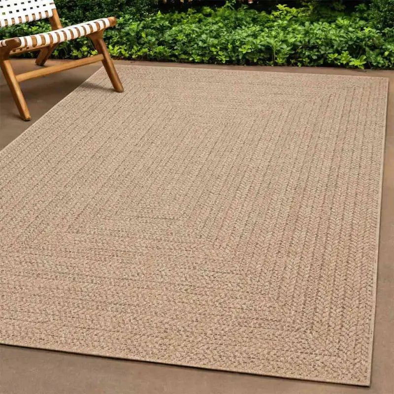 Vloerkleed voor binnen en buiten met gezellige sfeer - Bruin / 60 x 110 cm / Rechthoekig - Vloerkleden