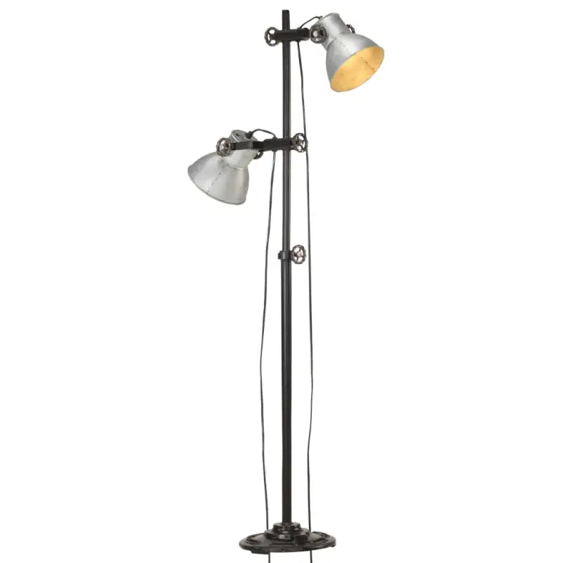 Vloerlamp met industrieel design voor elke woonkamer of slaapkamer - Zilver / 1 / 2 - Lampen
