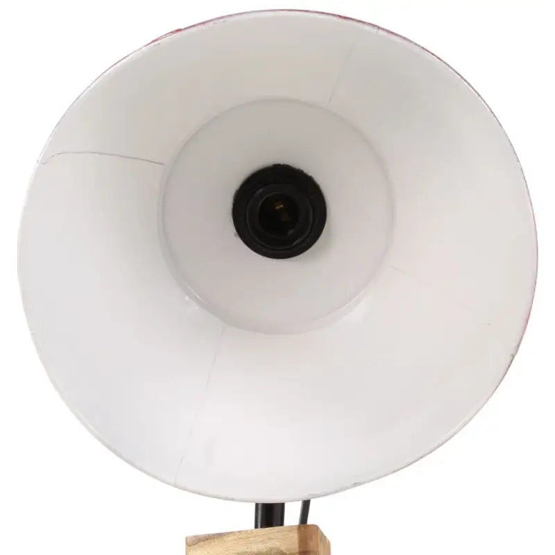 Vloerlamp van massief mangohout met E27 fitting in verweerd rood - Lampen