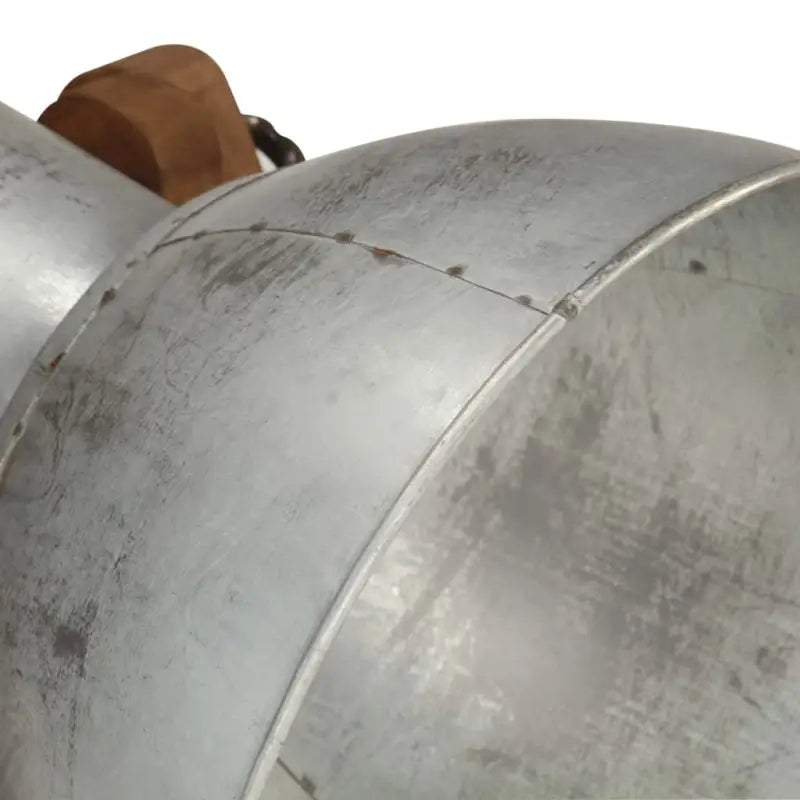 Vloerlampen set met verweerde bruine afwerking en massief mangohout - Lampen