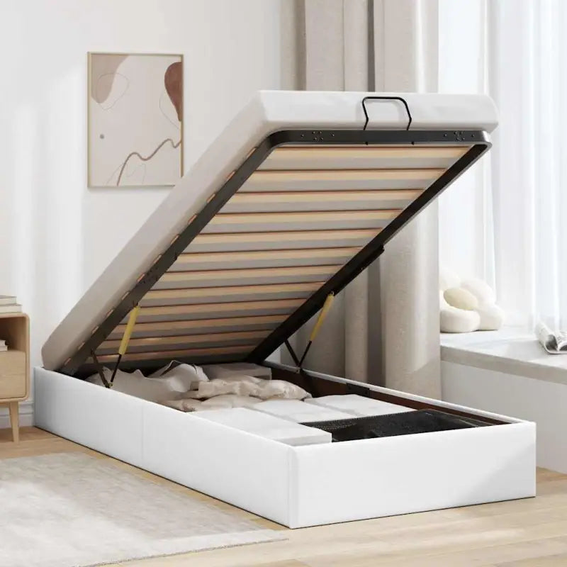 Voetenbank voor bedden en boxspring nodig met opberggemak en comfort - Wit / 100 x 200 cm - Bedden & bedframes