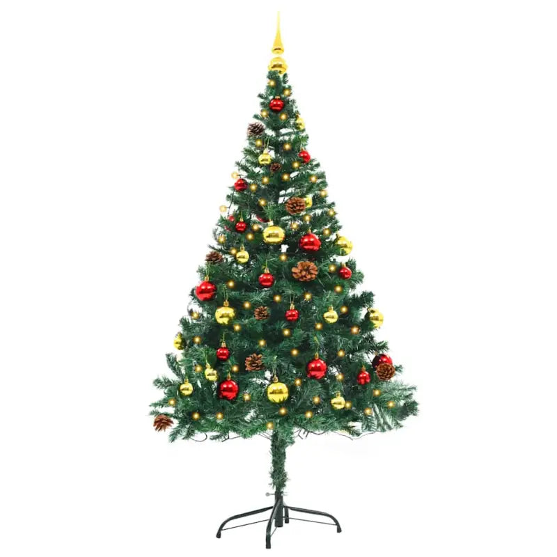 Volledig versierde kunstkerstboom voor zowel binnen- als buitengebruik - Kerstbomen