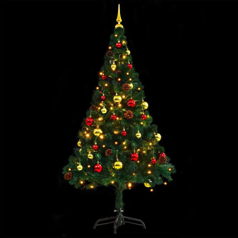 Volledig versierde kunstkerstboom voor zowel binnen- als buitengebruik - Kerstbomen