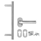 Voordeur aluminium met 110x210 cm en duurzame drempel for meer veiligheid - Voordeuren