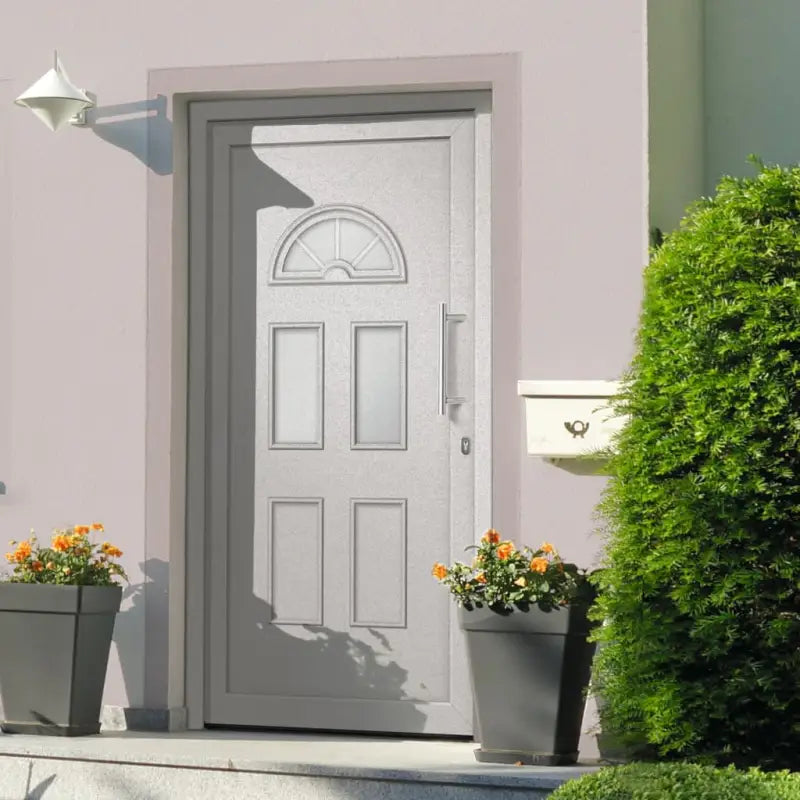 Voordeur aluminium met 110x210 cm en duurzame drempel for meer veiligheid - 98 x 208 cm / 1 / Rechts + trekhandvat